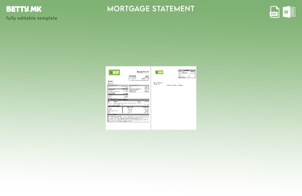 модерен стил Извод за хипотека на банката на Соломонските Острови BSP во шаблон 